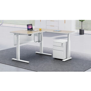 Kista Series Height Adjustable TableL shape - Weiss Office Furniture